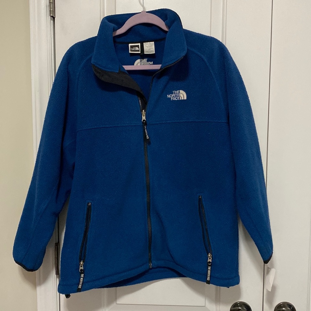The North Face Blue Fleece Full Zip Jacket Mens Medium
